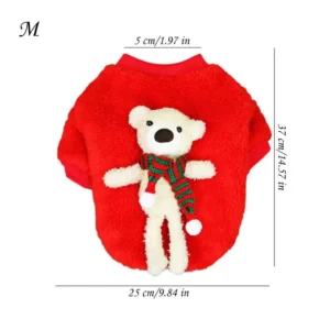 Christmas Bear Dog Hoodie