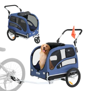 100lb Dog Bike Trailer 2-in-1 Cart​