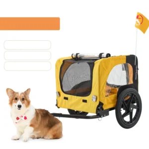 ​Heavy Duty Pet Stroller Yellow