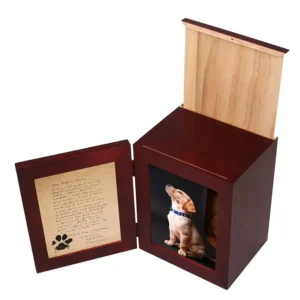 Paw Print Wood Urn