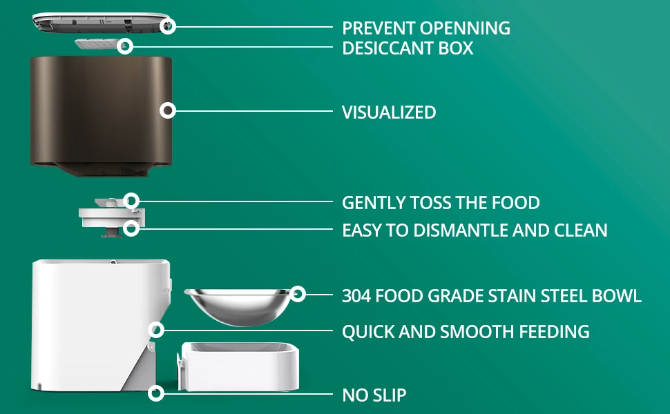 4L cat feeder