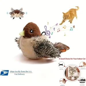 Touch-Activated Chirping Bird Toy