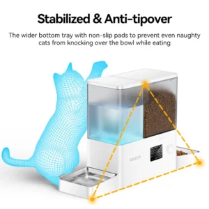 2-in-1 Auto Pet Feeder Fountain