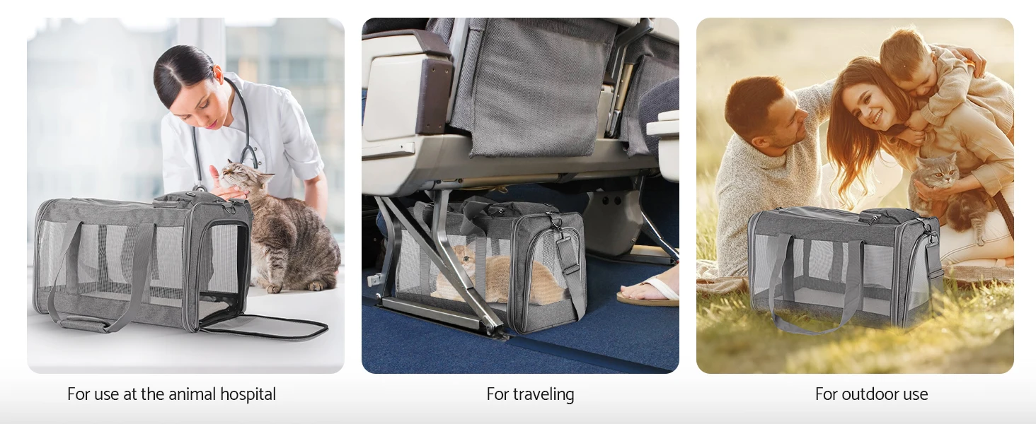 carrier cat pet carriers dog large soft cats small airline approved bag hard travel dogs medium car